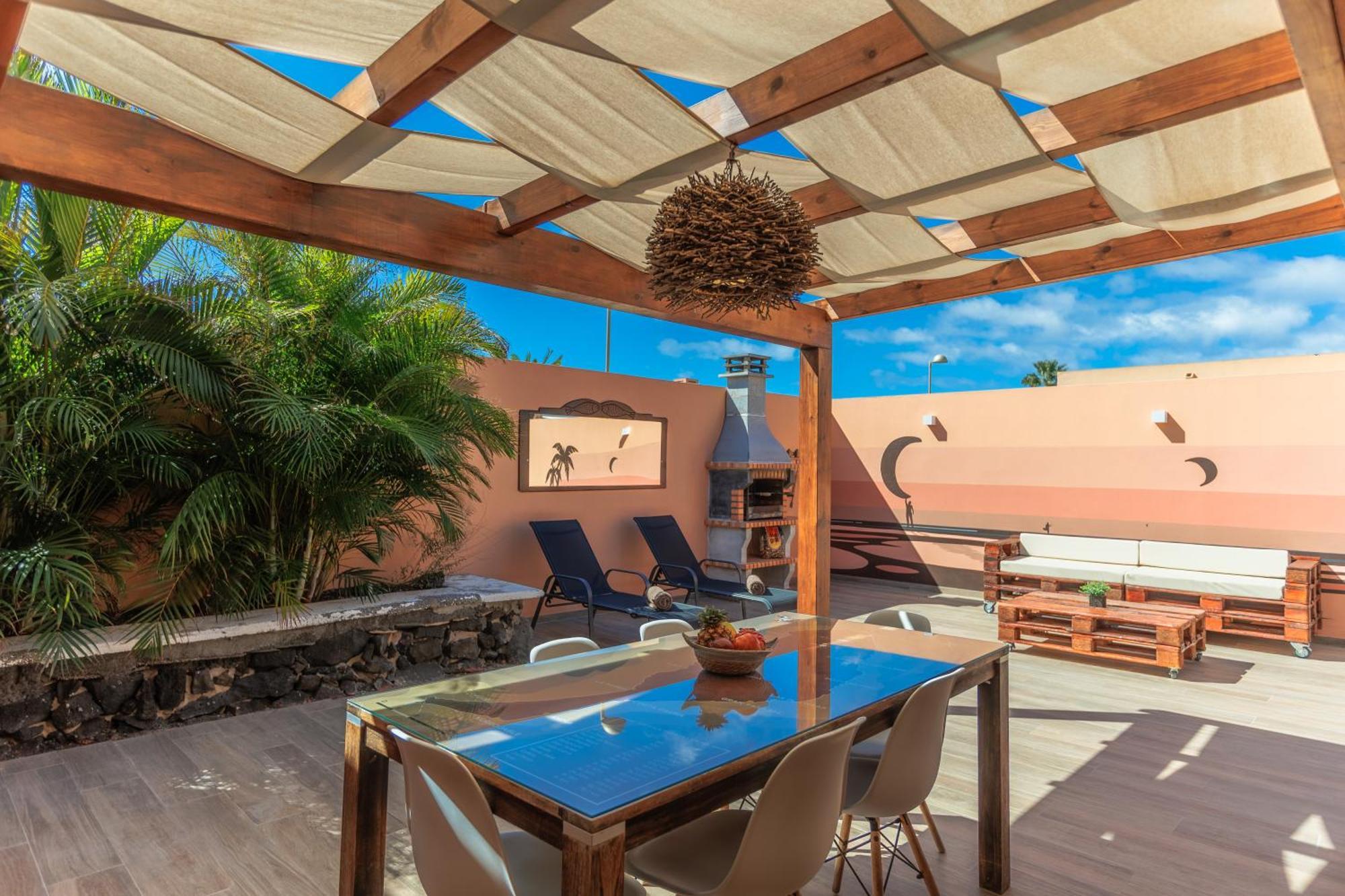 Villa Jacuzzi & Barbecue La Oliva Exterior foto